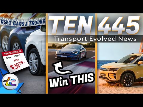 TEN Transport Evolved News Episode 445. Used EV Prices Drop, Chinese EV Pickup Coming, Win a Tesla!