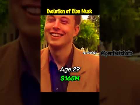 Evolution of Elon Musk Over Age #shorts #billionaire #no1 #trending