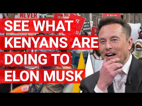 SEE WHAT KENYANS ARE DOING TO ELON MUSK: Elon Musk's Arrival & Kenyans' Long-Awaited Dream!