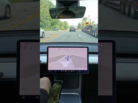 👌Tesla FSD Beta😁 #shorts  #elonmusk  #fsd #fsdbeta #autopilot #magic #Tesla #cybertruck