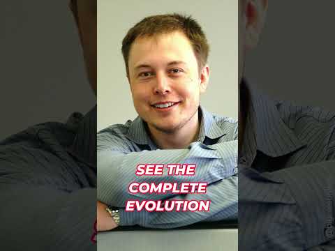 THE EVOLUTION OF ELON MUSK #thenandnow #transformation #shorts