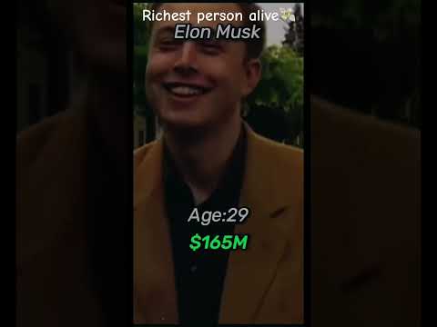 Evolution of richest person alive💸 ELON MUSK🤑#shorts #youtubeshorts #elonmusk #money