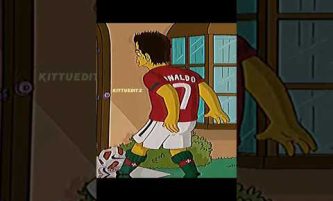 Ronaldo X Simpsons ❤️‍🩹 #ronaldo #simpsons #shorts