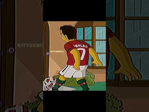 Ronaldo X Simpsons ❤️‍🩹 #ronaldo #simpsons #shorts