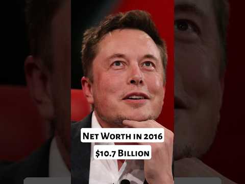 Elon Musk's Net Worth since 2014 to 2023 #evolution #shorts #elonmusk #tesla