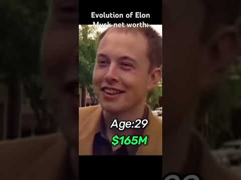 Evolution of Elon musk net worth: #shorts#cash #Elon Musk