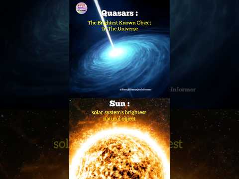 Sun☀️ VS Quasars✨️ #shorts #sun #quasar #surojitbanerjeeinformer