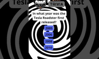 The Game Changer: In What Year Was the Tesla Roadster First Released? #shorts #car #question #trivia