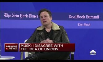 Elon Musk: I disagree with the idea of unions