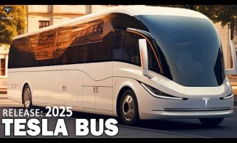 Elon Musk LEAKED 2025 Tesla Bus, Production Plan Revealed! Is this Greyhound Lines Biggest Rival?