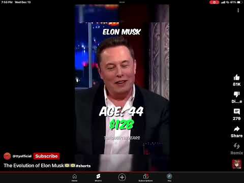 The evolution of Elon musk