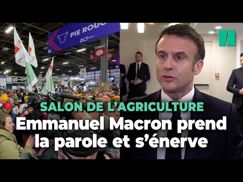 Au Salon de l’Agriculture marqué par des heurts, Emmanuel Macron appelle « au calme »