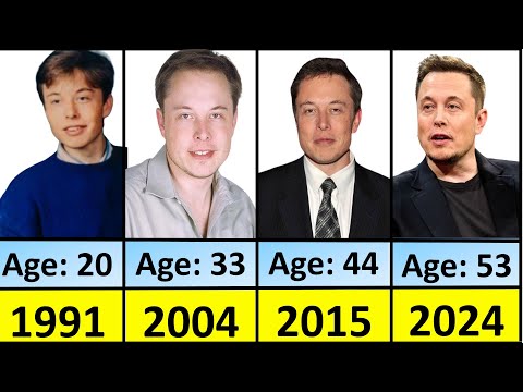 Evolution Of Elone Musk From 1991 To 2024