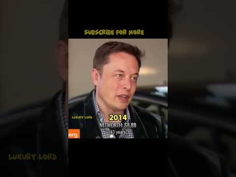 Elon Musk net worth evolution💫 #elonmusk #finance #spacex