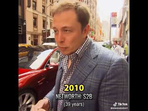 Elon Musk Net worth evolution