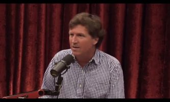 Tucker Carlson tells Joe Rogan that evolution is fake