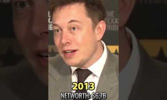 😱😱Elon musk net worth evolution.