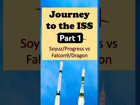 Soyuz vs Falcon 9 – Journey to the ISS part 1. #soyuz #falcon9 #iss