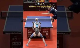 Ai robots taking over ping pong 👀 #shorts